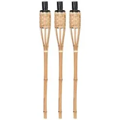 ESSCHERT DESIGN Bamboe Tuinfakkel - Set Van 3 Stuks