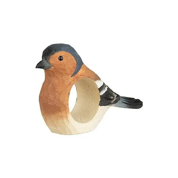 DecoBird - WILDLIFE Garden Servetring Vink In Lindenhout - Handgemaakt