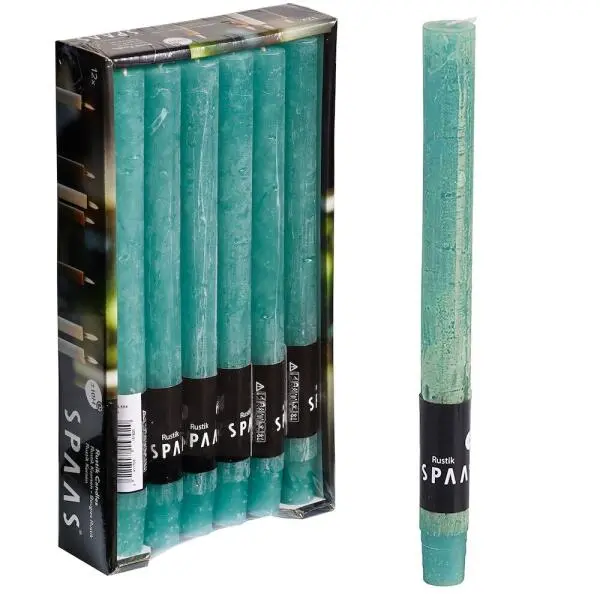 Spaas Rustieke Dinerkaars - Smaragdgroen - Set Van 1 Stuks - Afbeelding 2