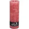 Spaas Rustieke Cilinderkaars Oudroze - 95 Uren