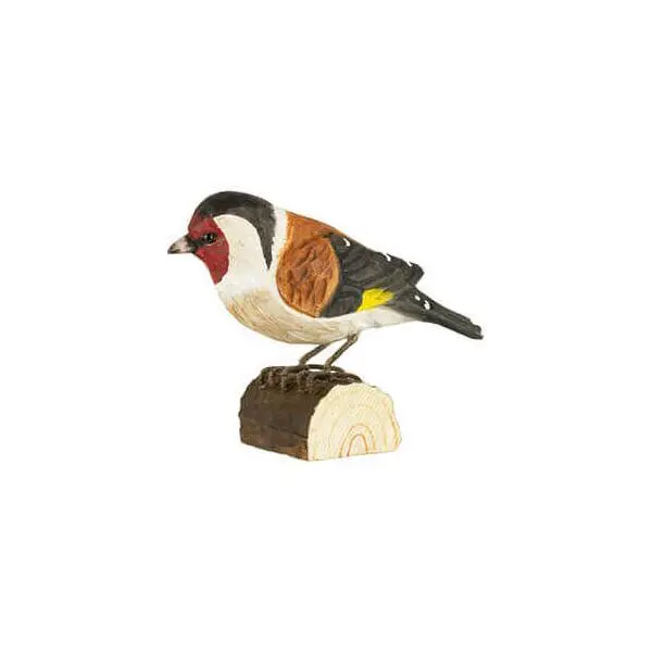 DecoBird - WILDLIFE Garden Putter / Distelvink In Lindenhout - Handgemaakt