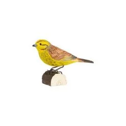 DecoBird - WILDLIFE Garden Geelgors In Lindenhout - Handgemaakt