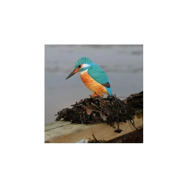 DecoBird - WILDLIFE Garden Houten Vogel - Ijsvogel - Afbeelding 2