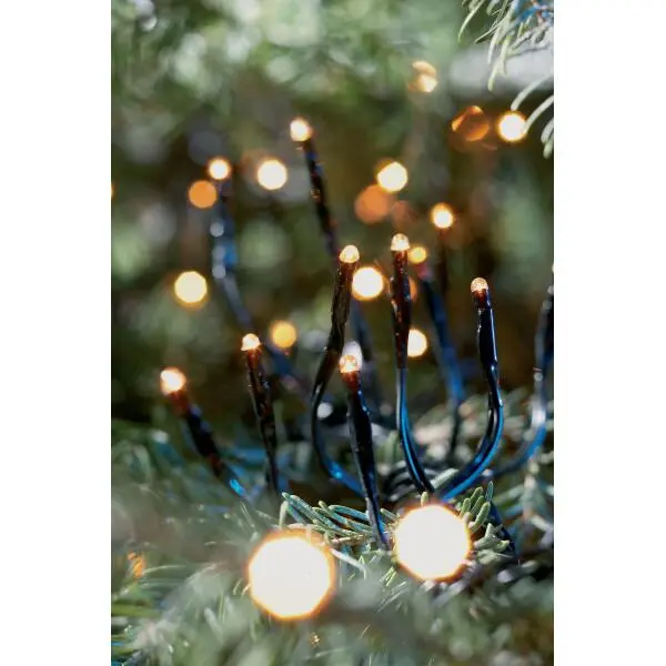Kerstverlichting Cluster 2040 Led Zwart Met Dimmer - 17 M - Afbeelding 2