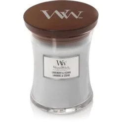WoodWick Medium Candle - Lavender & Cedar
