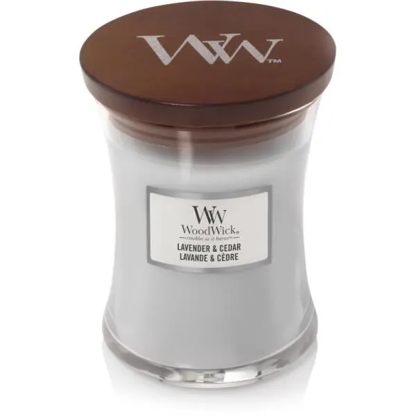 WoodWick Medium Candle - Lavender & Cedar