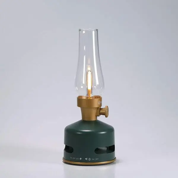 MoriMori Retrolamp Met Speaker - Dennegroen