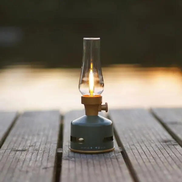 MoriMori Retrolamp Met Speaker - Dennegroen - Afbeelding 2