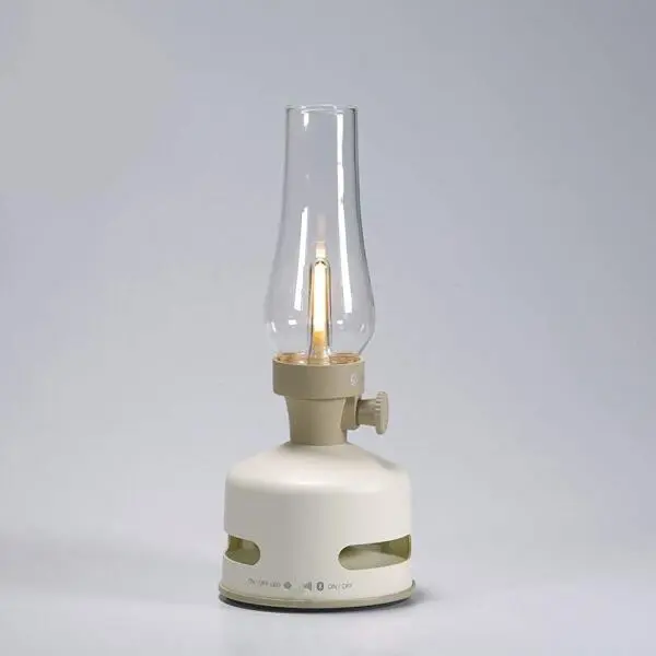 MoriMori Retrolamp Met Speaker - Parelwit