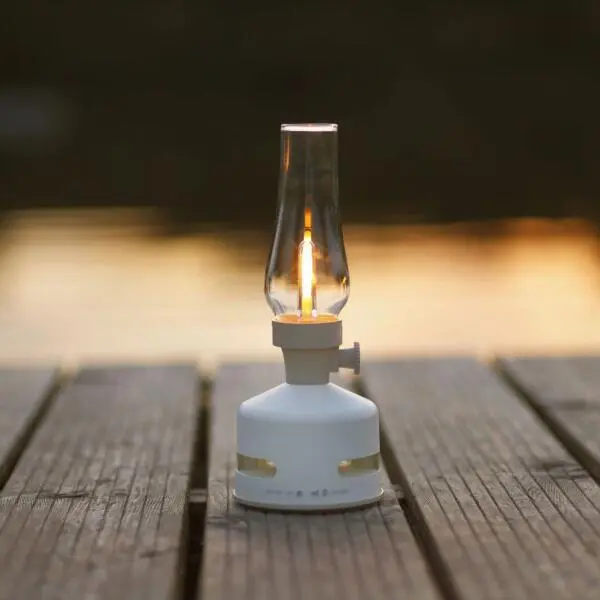 MoriMori Retrolamp Met Speaker - Parelwit - Afbeelding 2