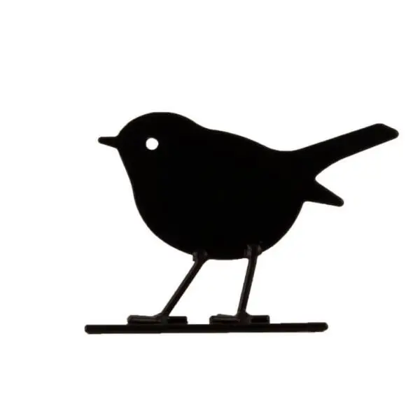 Roodborstje Silhouet - Staal Zwart - Afbeelding 2