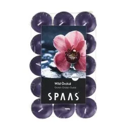Spaas Theelicht Wilde Orchidee - 4,5 Uren - Set Van 30 Stuks