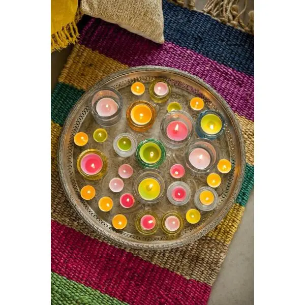 Spaas Theelicht Maxi Zuiderse Citrus - 10 Uren - Set Van 12 Stuks - Afbeelding 4