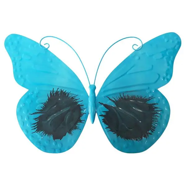 Vlinder Muurdecoratie - Metaal 54 × 36 Cm
