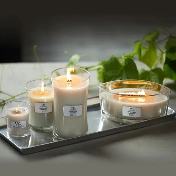 WoodWick Medium Candle - Smoked Jasmine - Afbeelding 3